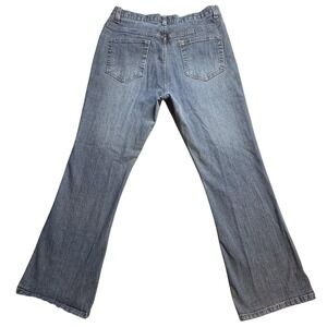 VTG Gap Low Rise Flare Jeans Womens 14 Blue Medium Wash Stretch Denim Y2K 2000s